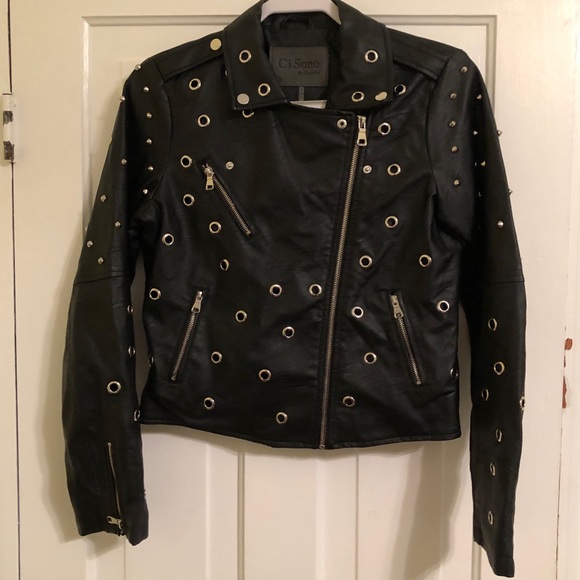 Ci Sono Jackets & Blazers - ci sono by cavalini vegan leather jacket